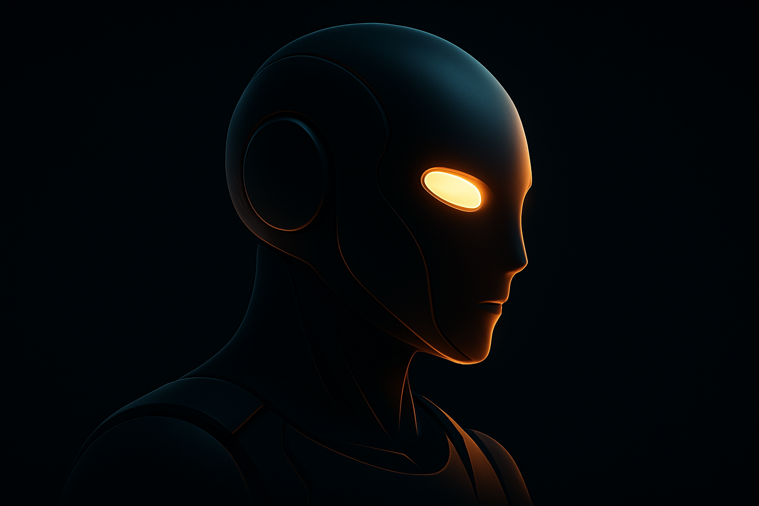 Depiction of an AI robot